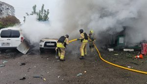 Рашисти вдарили по двох АЗС біля Звягеля (оновлено). ФОТО