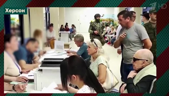 Российские пропагандисты в теленовостях закрывают лица чиновников-коллаборантов 01