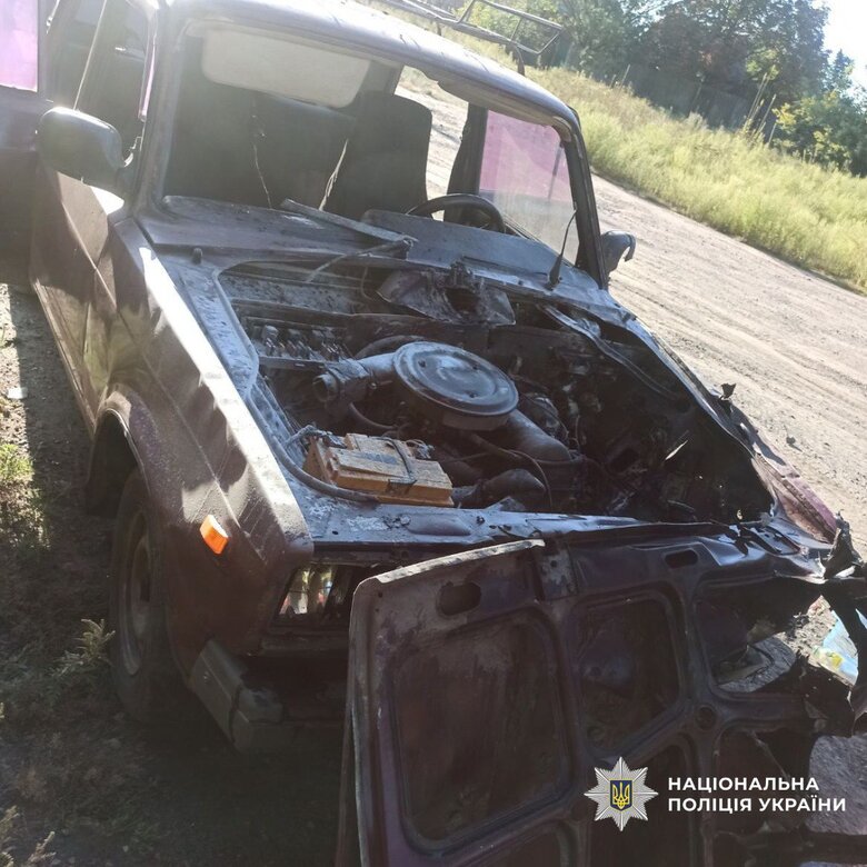 Strike on a car in the Kharkiv region
