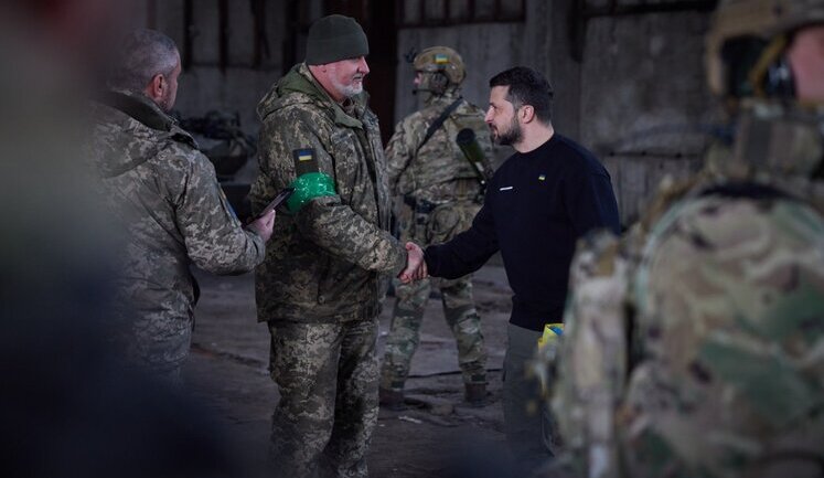 Zelensky visited advanced positions of AFU in Bakhmut direction. PHOTOS