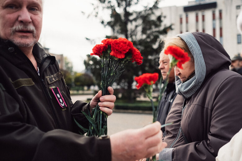 In Brovary, bid farewell to soldier Oleksandr Fatieiev, who died in battle against ruscists in Luhansk region, was held 23