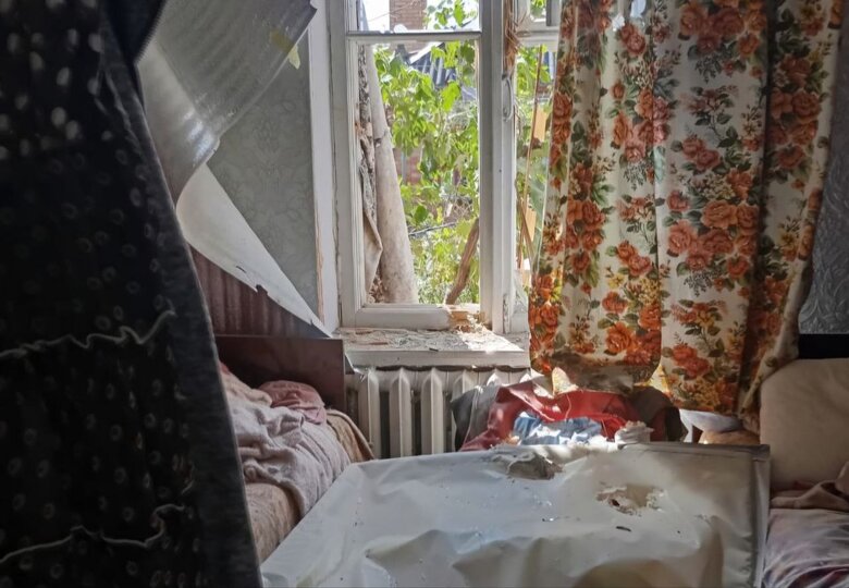 Russian shelling of the Nikopol district on 31 July