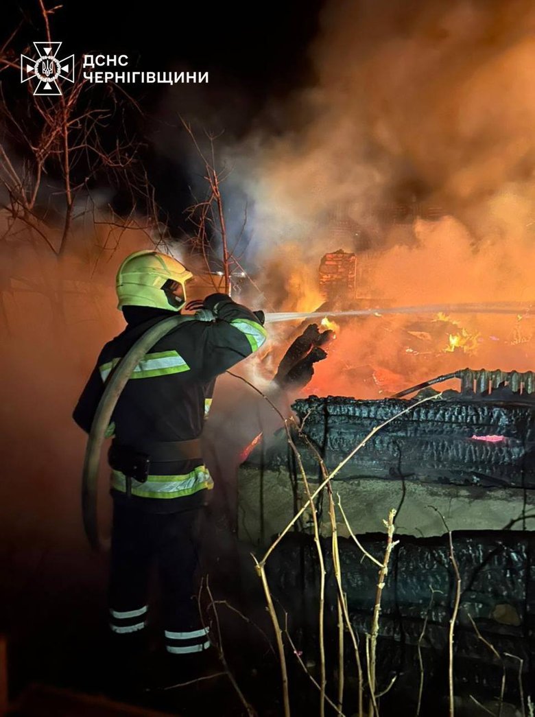 Городня після обстрілу