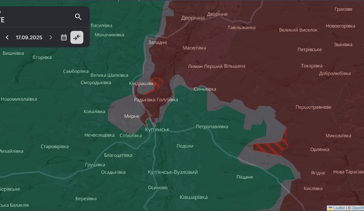 Russians have advanced in Kindrashivka and two other settlements in Kharkiv and Zaporizhzhia regions, - DeepState. MAP