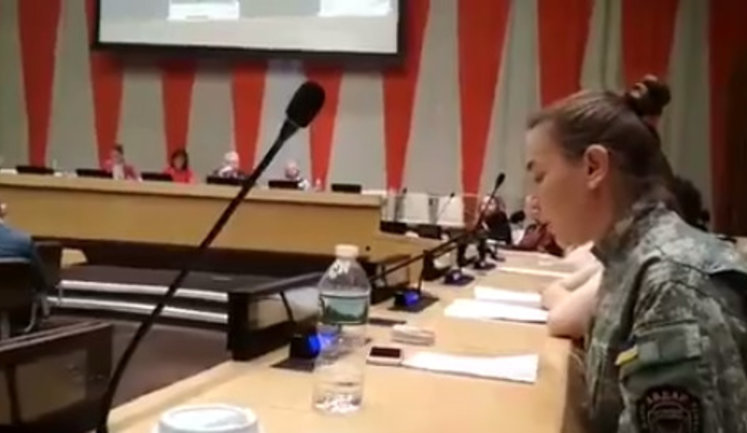 "Скажите, как это быть убийцами", - украинский ветеран Берлинская в ООН общается с российским дипломатом. ВИДЕО