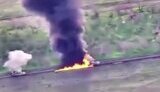 Enemy equipment is burning in south