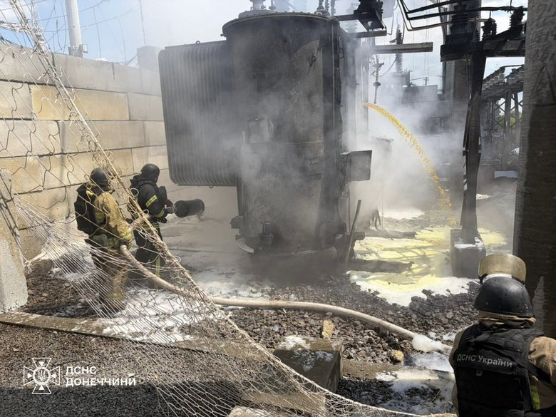 A Russian FPV drone attacked an energy facility in the Kramatorsk district