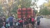 очередь за водой в оккупированном Донецке