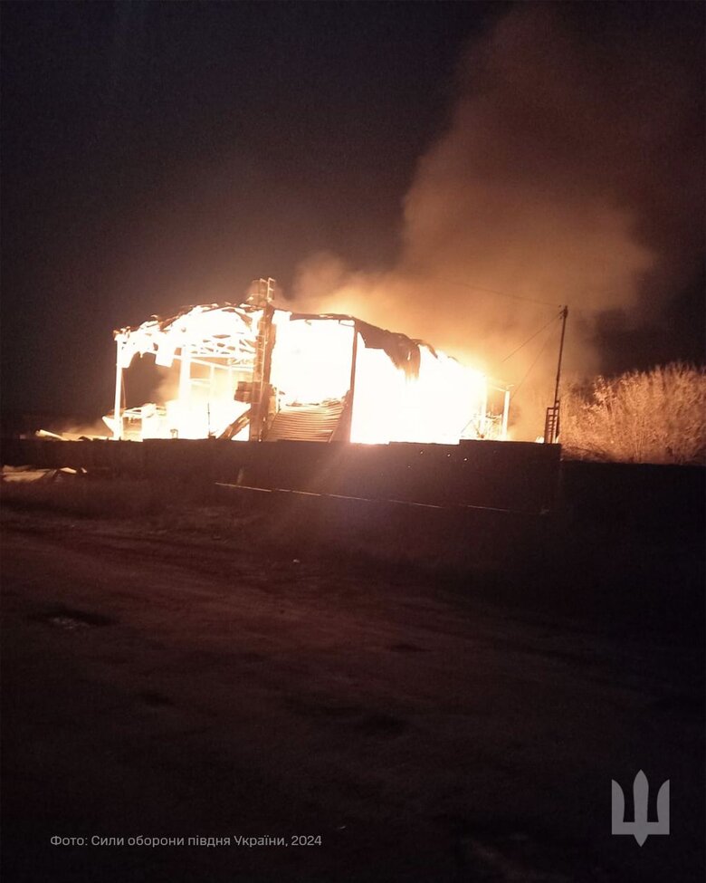 Пошкоджене агропідприємство на Херсонщині