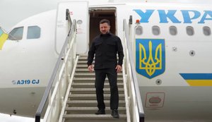 Зеленський прибув до Ірландії: зустрінеться з прем’єром Мартіном та Коштою. ВIДЕО