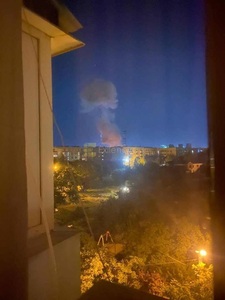 ТЭЦ горит в Симферополе
