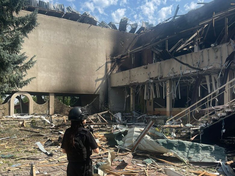 Consequences of shelling in Donetsk region
