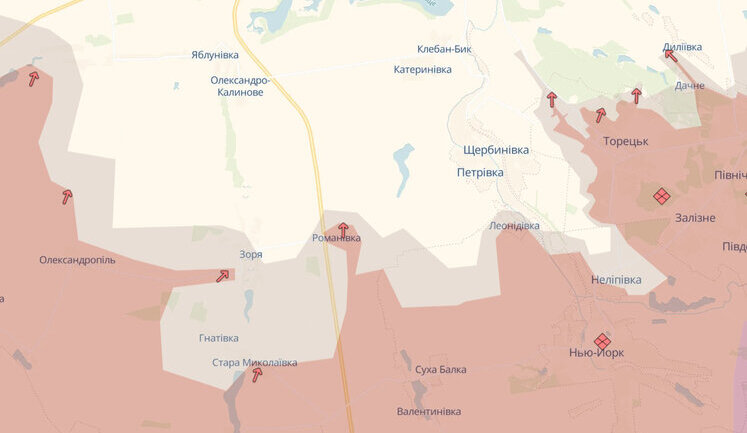Enemy has occupied Romanivka and Troitske in Donetsk region. There is advance near Ridkodub - DeepState. MAPS