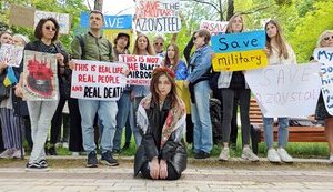 Action in support of defenders of Mariupol took place at Chinese Embassy in Kyiv. VIDEO&PHOTOS