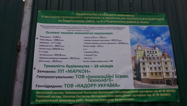 На Андреевском спуске протестовали против строительства 30-метровой гостиницы: Застройщик игнорирует решение суда 06
