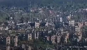 Chasiv Yar reduced to ruins after Russian shelling: aerial reconnaissance troops of 18th NGU Brigade show destroyed city. VIDEO