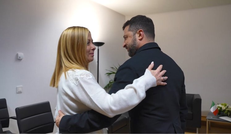 Zelenskyy meets Meloni: they discussed energy system protection, joint defense projects, and frozen Russian assets. VIDEO