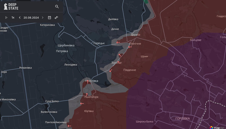 DeepState повідомив, у яких населених пунктах Донеччини просунувся ворог qxdiquiquitzrz