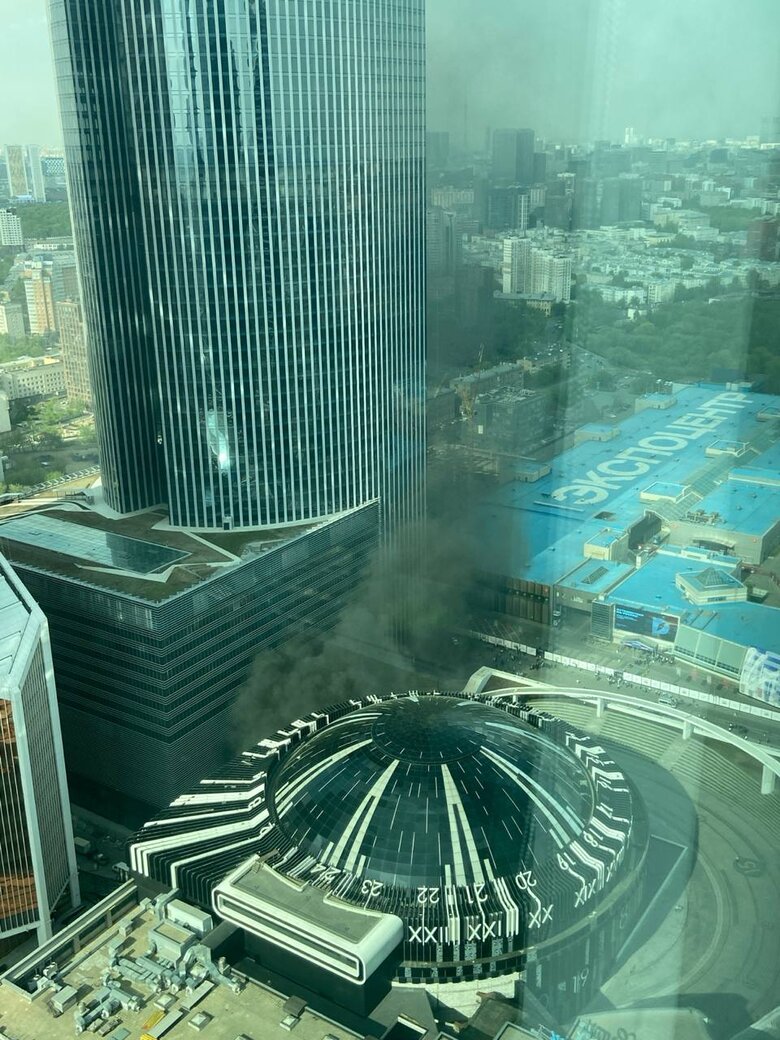 In the business centre "Москва-Сіті" сталася пожежа