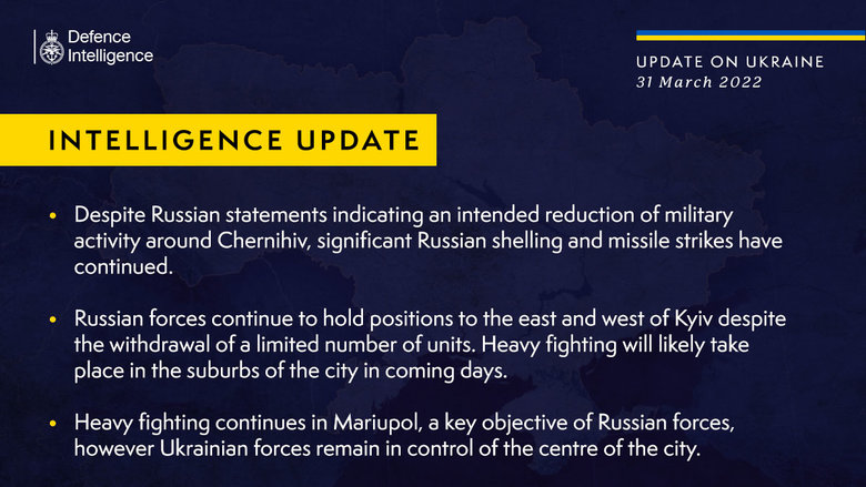 Найближчими днями на околицях Києва розгорнуться запеклі бої, - Міноборони Британії 01 Найближчими днями на околицях Києва розгорнуться запеклі бої, - Міноборони Британії 01