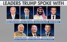 Список лідерів, з якими розмовляв Трамп
