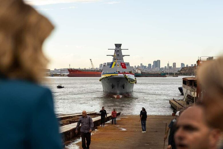 New Ukrainian corvette Ivan Mazepa was launched in Turkey 04