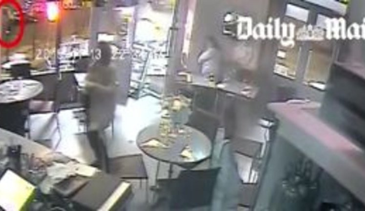 Terrorist attack on restaurant in Paris. VIDEO (surveillance cameras)