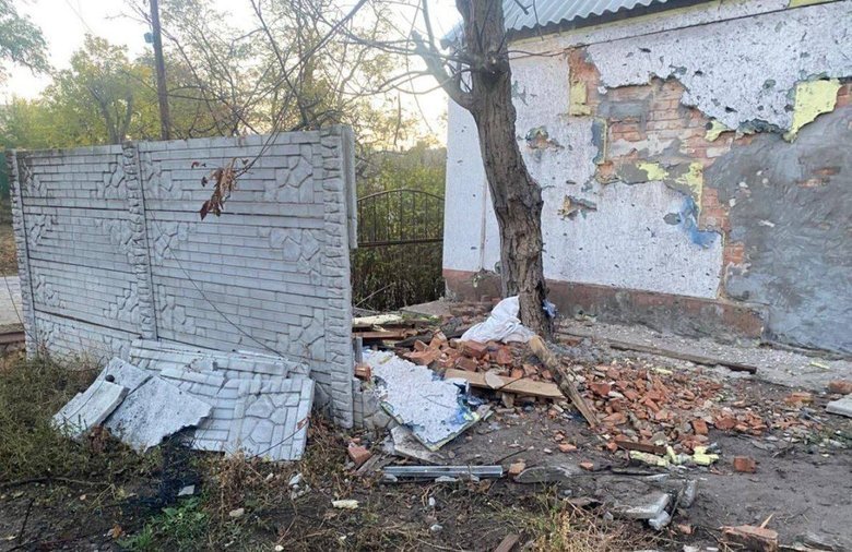 Никопольщина после обстрела 26 октября