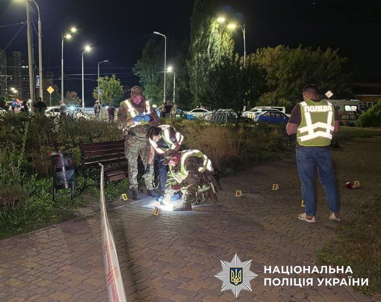 Взрыв гранаты в Киеве