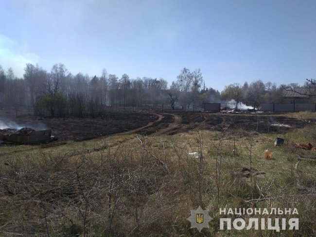 Установлен житель Киевщины, причастный к пожару в Бородянском районе, - Нацполиция 01