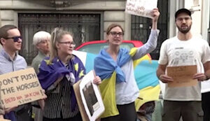 Protests against blocking of NABU and SAPO: Ukrainians in Brussels took to streets for first time not to ask for weapons. VIDEO