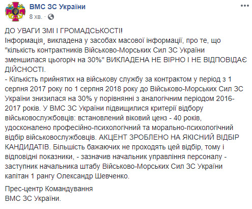 За год контракт с ВМС Украины подписали 1,1 тыс. человек 01