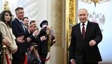 Російський диктатор Володимир Путін на "інавгурації" в Кремлі в Москві 7 травня 2024 року