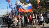Пророссийские силы Севастополя вышли на русский марш: "Наступают тяжелые времена, "Свобода" вошла в парламент". ВИДЕО+ФОТОрепортаж