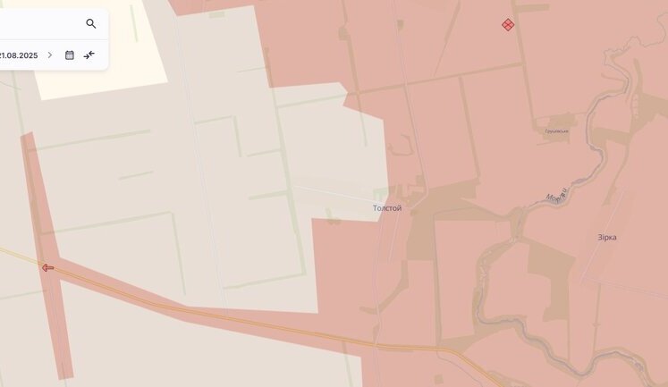 Russian troops were able to advance in Serebriankyi forestry, but Defence Forces pushed them back from Tolstoy area - DeepState. MAP
