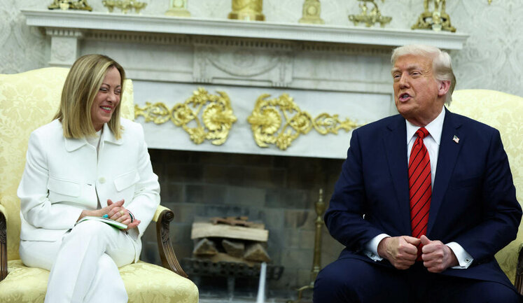 Доброзичлива зустріч Мелоні з Трампом була під загрозою через запитання про Україну, - The Guardian