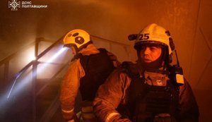 Войска РФ нанесли удар по промышленному объекту на Полтавщине. ФОТОрепортаж