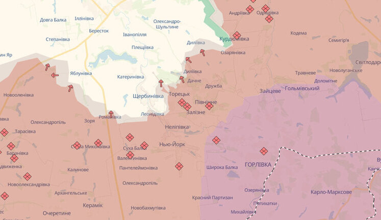 Рашисты продвигаются возле Яблоневки, Колодезей, Зеленой Долины и Среднего, - DeepState. КАРТЫ