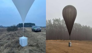 Литва перехопила вісім повітряних куль та дрон із Білорусі. ФОТОрепортаж