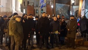 У Києві вшанували пам'ять першої жертви війни на Донбасі - убитого на акції у Донецьку Дмитра Чернявського. ФОТОрепортаж