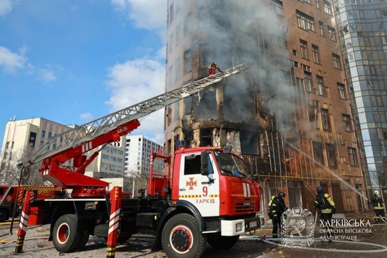 Russians launch another drone attack on Kharkiv, casualties reported