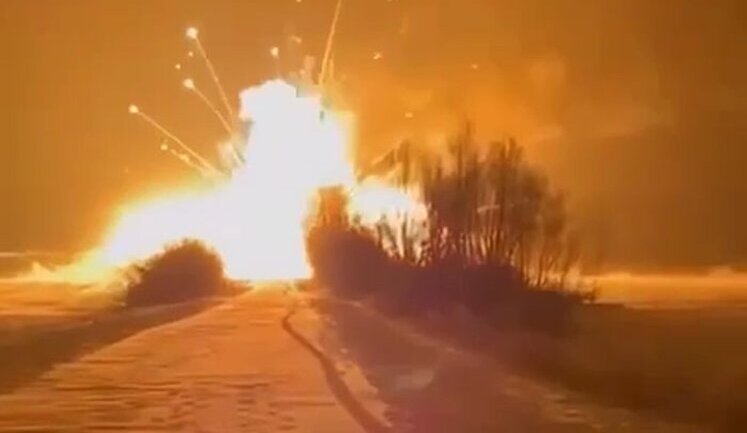 Moment of destruction of Pantsir-S1 air defence system, designed for Russian air defence, costing 1 billion hryvnias. VIDEO