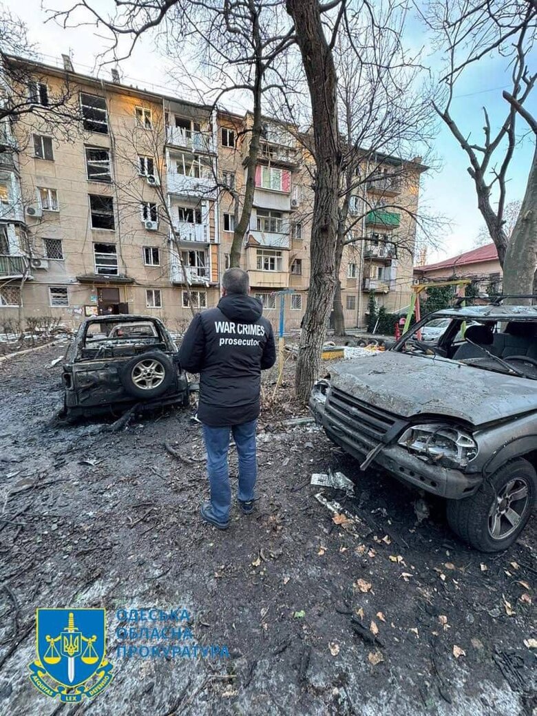Night attack by UAVs in Odesa: 3 people were injured, house and a car were damaged 06