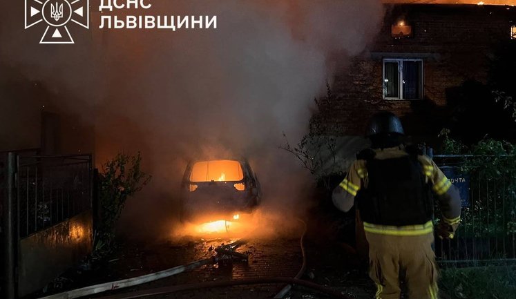 Consequences of "shahed" attack on Lviv region: fires broke out. VIDEO&PHOTOS