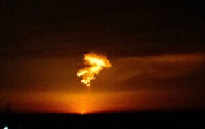 gas transmission station is on fire in Sudzha