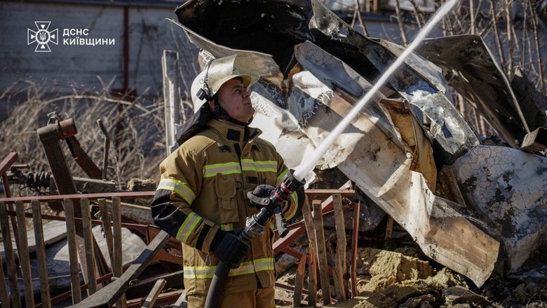 удар РФ по Киевской области