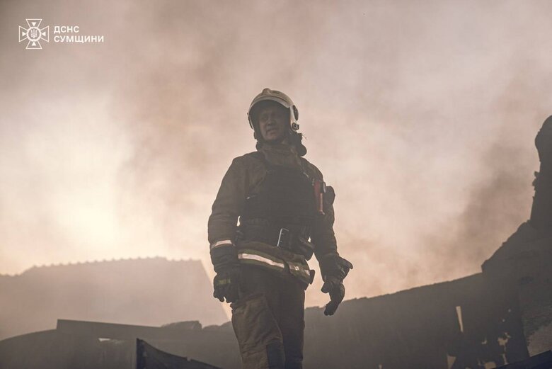 Ліквідація пожежі в Сумах 30 серпня