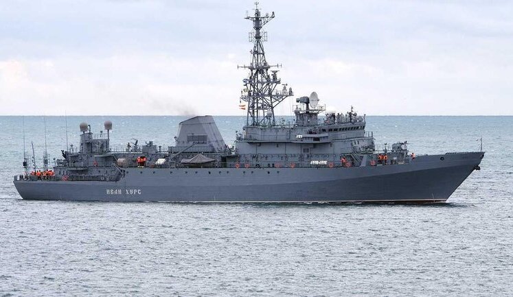 В окупованому Криму помітили російський розвідувальний корабель "Іван Хурс". ФОТО