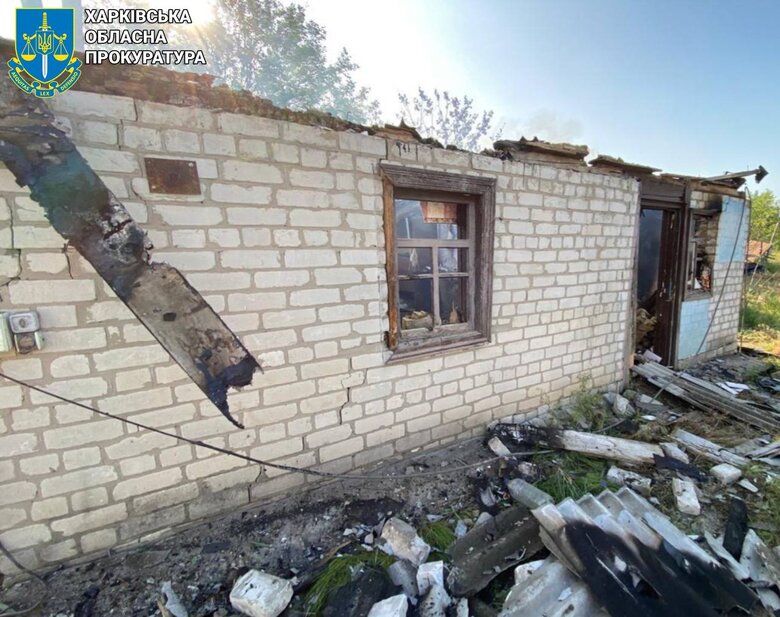 Shelling of a kiosk in Staryi Saltiv on 8 June