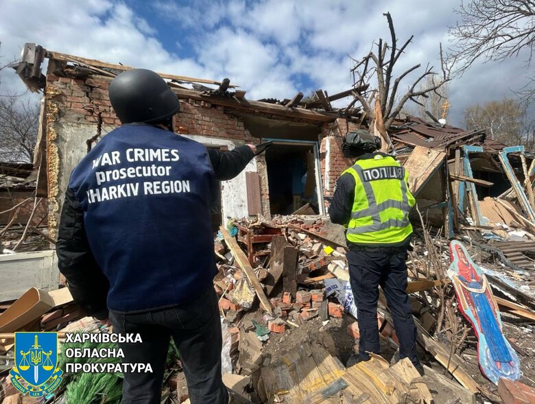 Consequences of UAV strikes on Chuhuiv on 10 April